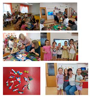 Мастер класс с родителями «Цветок из воздушного пластилина»