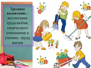 Формирование позитивных установок к различным видам труда, воспитание положительного отношения к труду, желания трудиться.