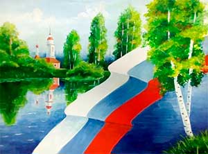 Конспект ОД в старшей группе ДОУ (возраст детей 5-6 лет) Пластилинография с элементами рисования и аппликации Тема: «Русская берёза — символ Родины моей»
