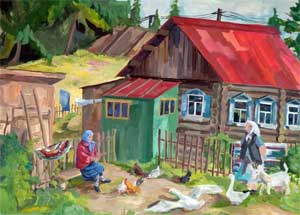 Интегрированное занятие в средней группе «В гостях у бабушки Арины».