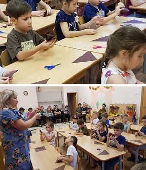 Конспект открытого занятия «Зимующие птицы» в подготовительной группе по конструированию из бумаги.